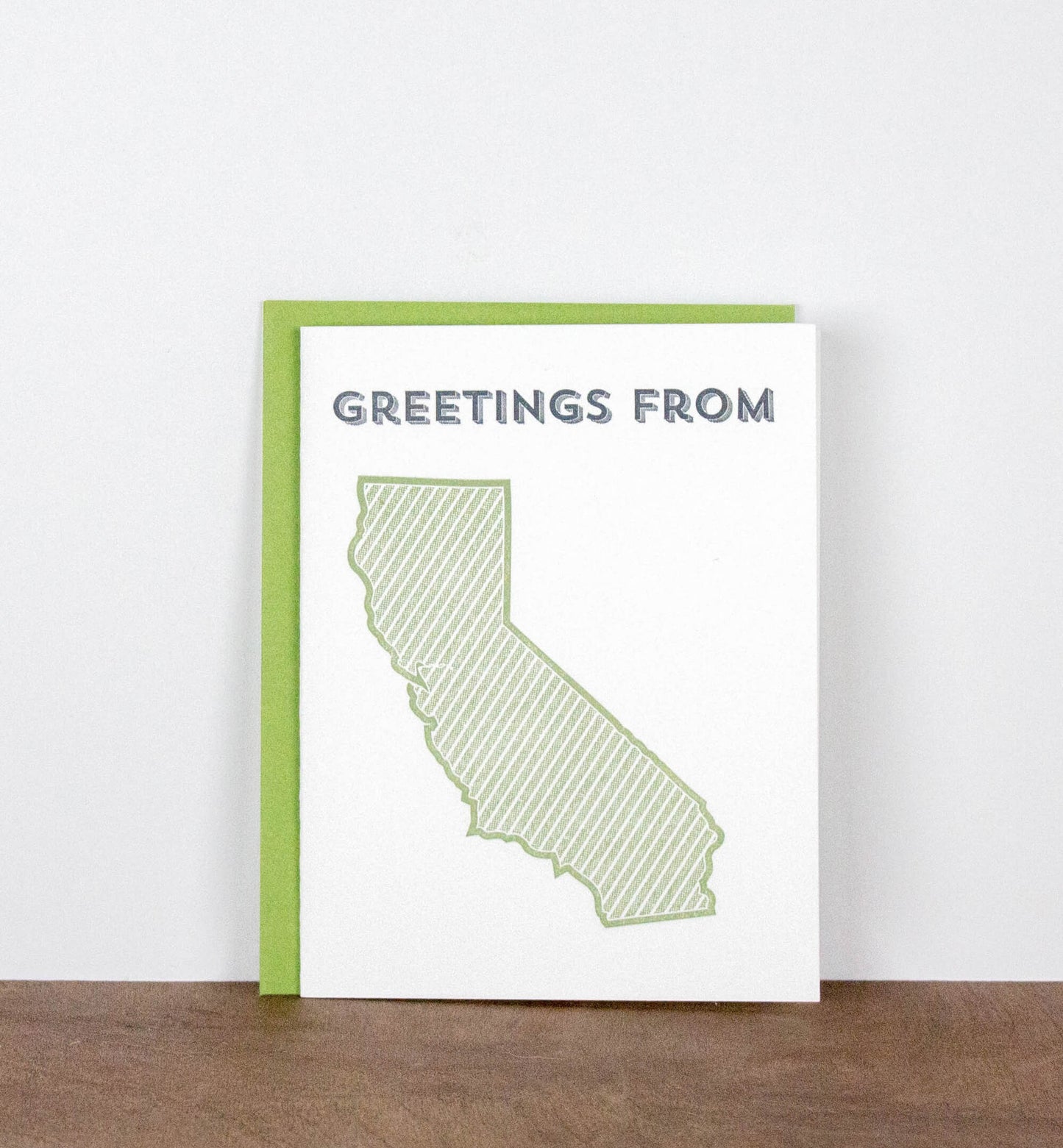 Greetings from Your State Letterpress Greeting Card