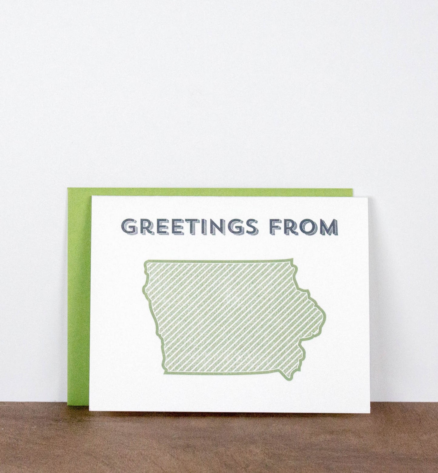 Greetings from Your State Letterpress Greeting Card
