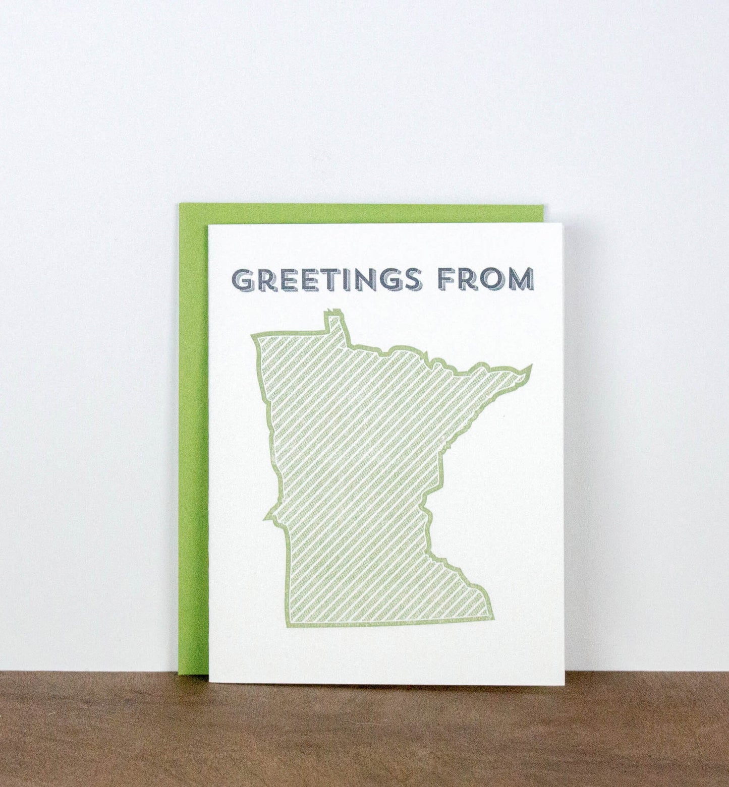 Greetings from Your State Letterpress Greeting Card