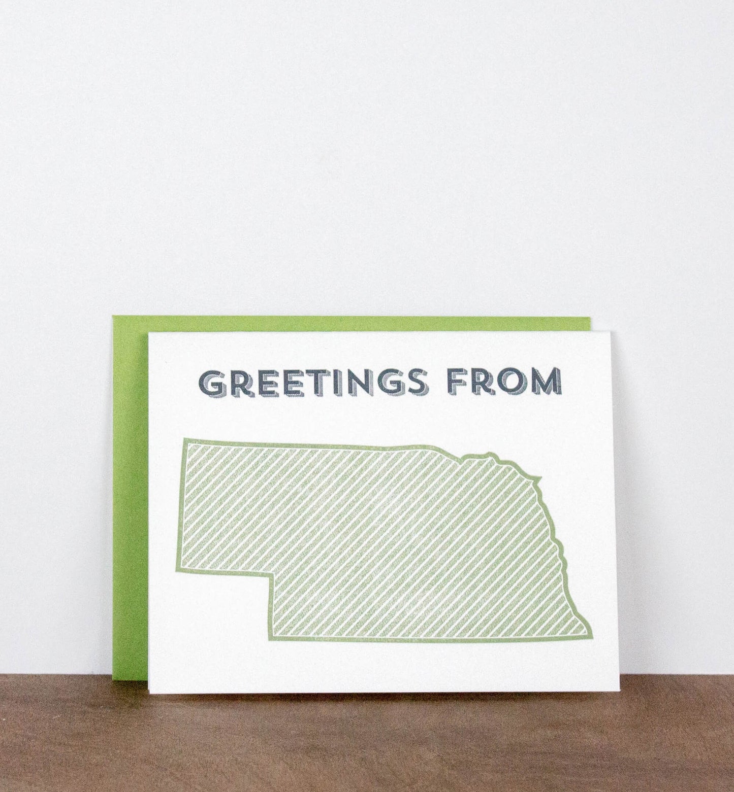 Greetings from Your State Letterpress Greeting Card