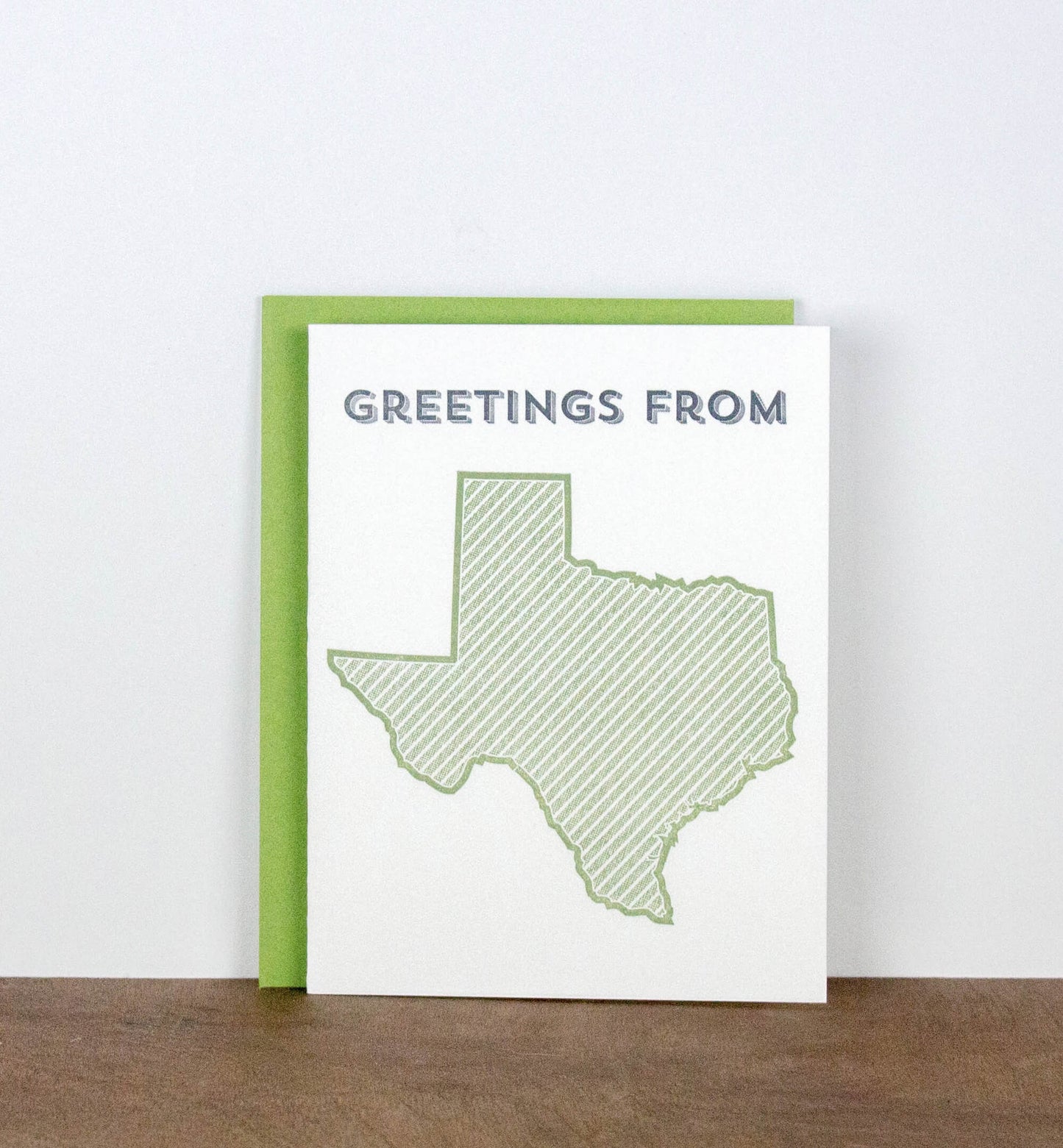 Greetings from Your State Letterpress Greeting Card