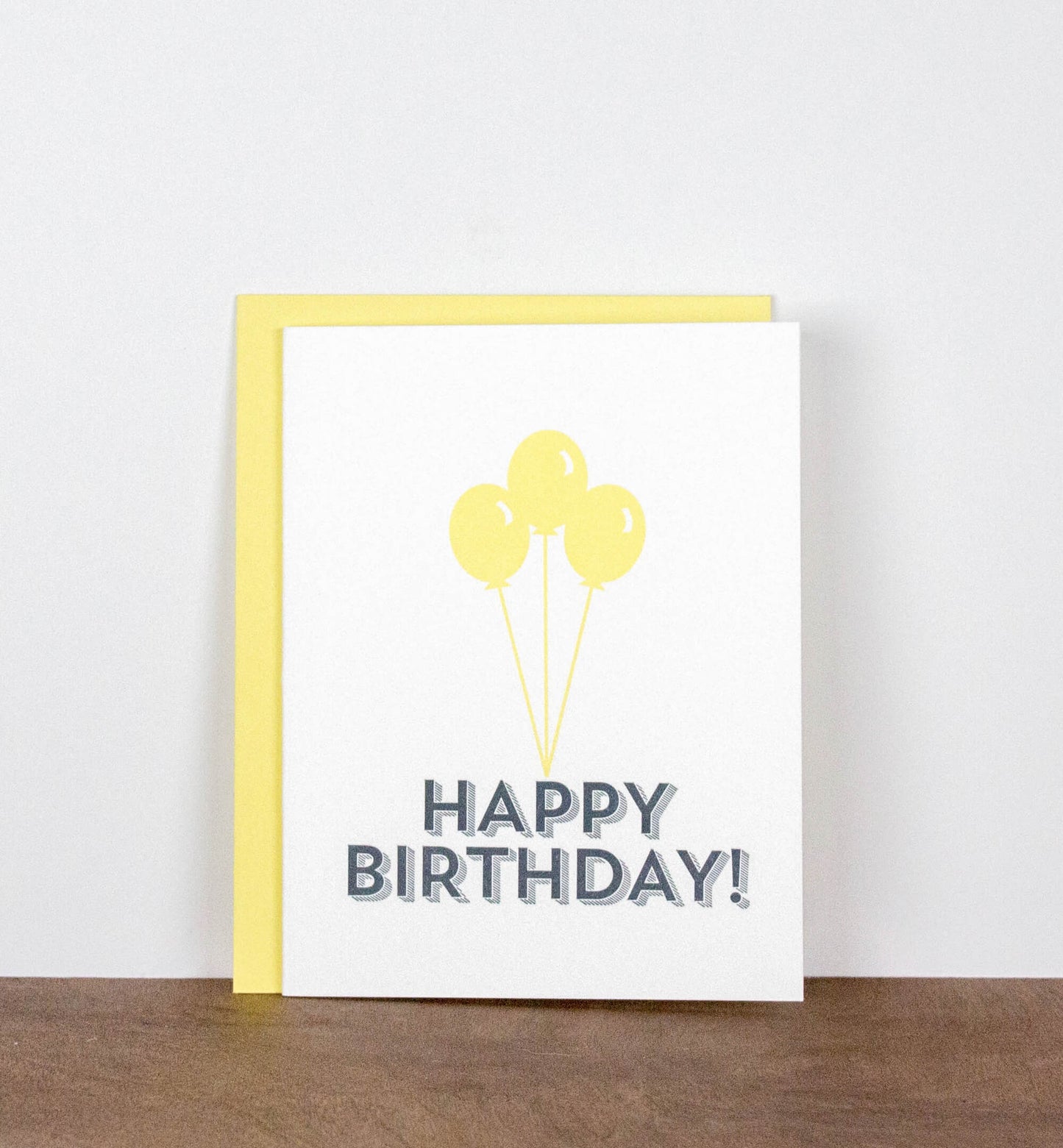 Happy Birthday Letterpress Greeting Card