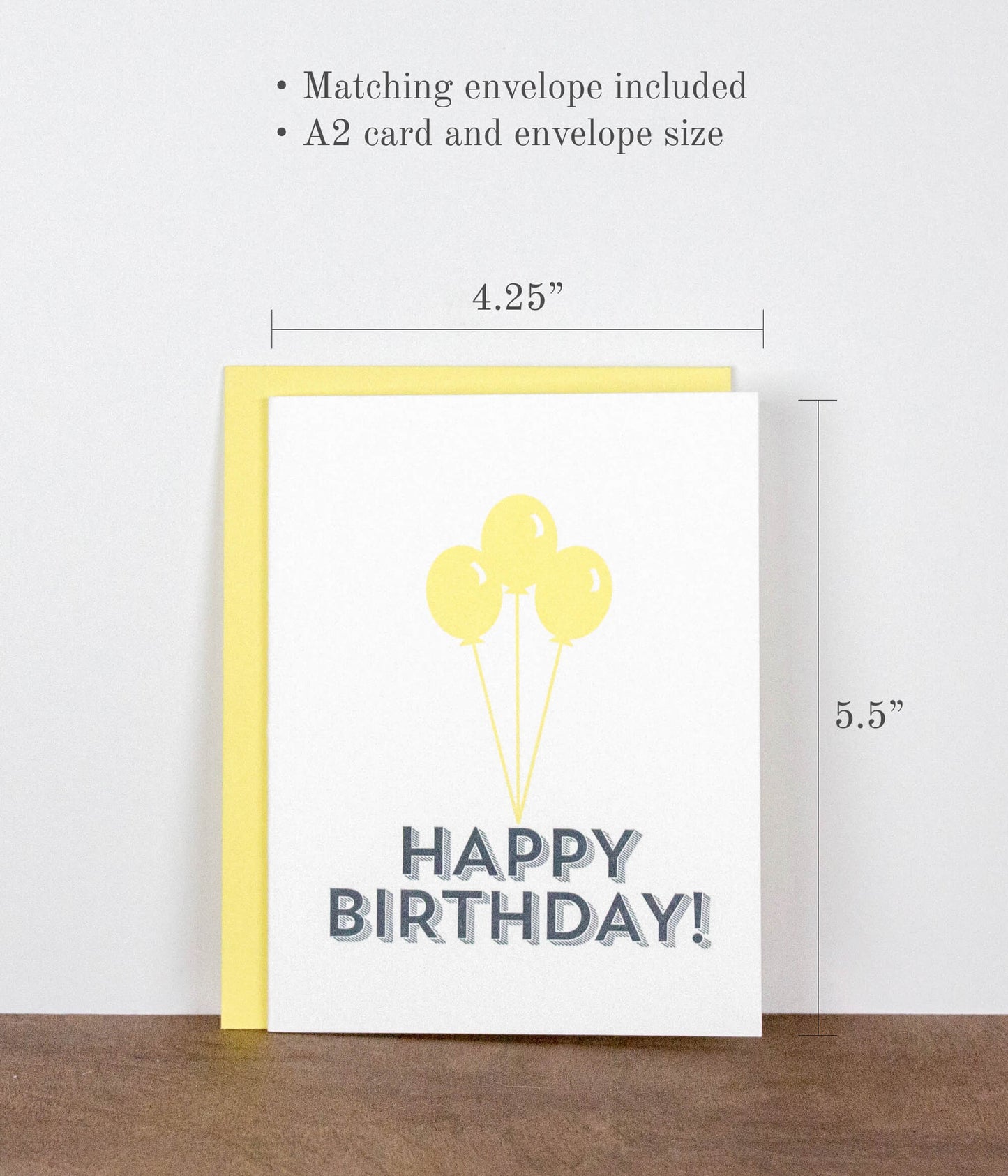 Happy Birthday Letterpress Greeting Card
