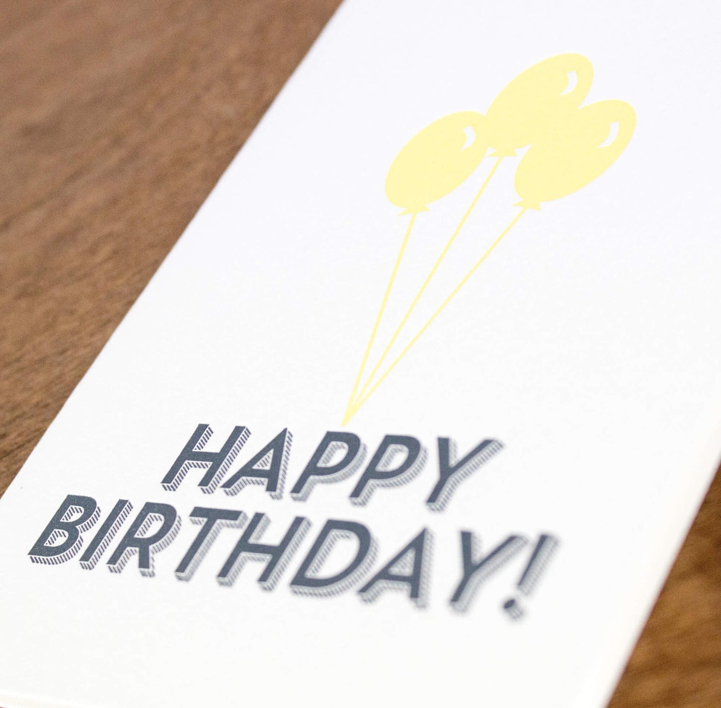 Happy Birthday Letterpress Greeting Card