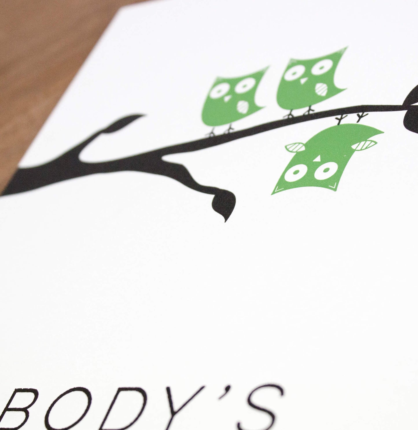 “Nobody’s Perfect" 8 x 10 Letterpress Print