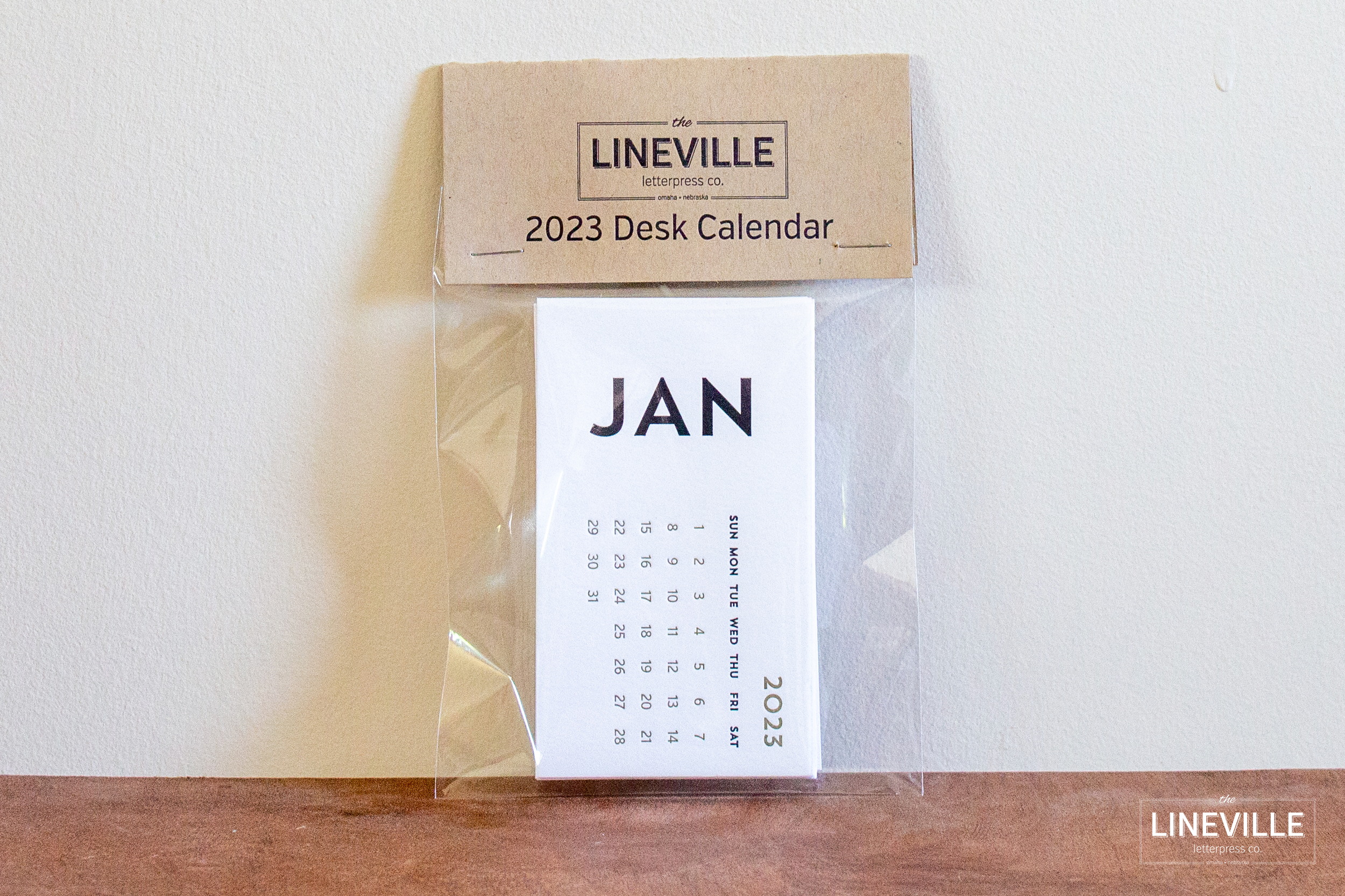 2023 Letterpress Minimal Desk Calendar