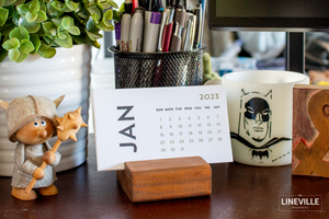2023 Letterpress Minimal Desk Calendar