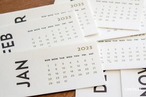 2023 Letterpress Minimal Desk Calendar