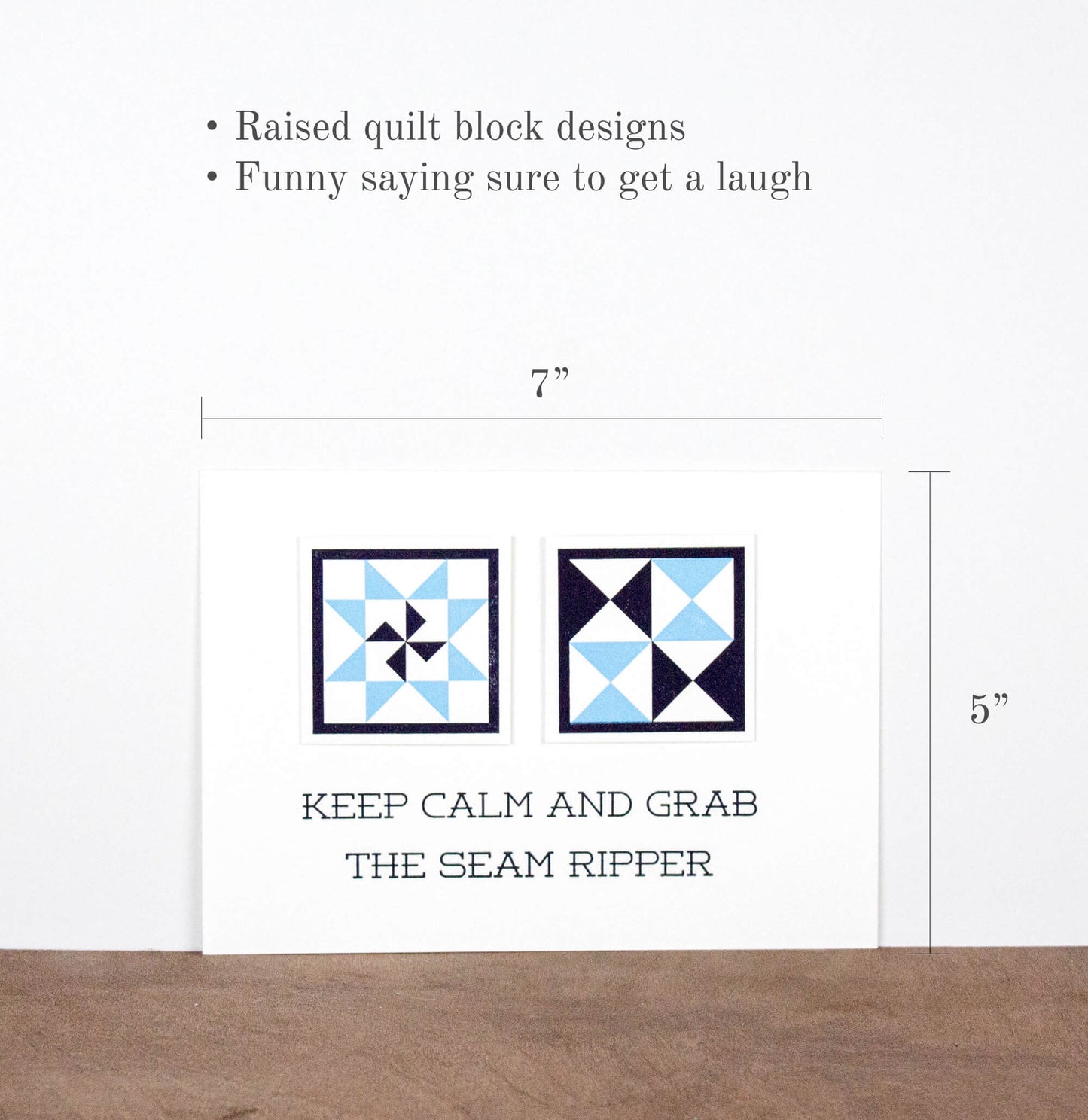 Keep Calm And Grab The Seam Ripper 5 x 7 Letterpress Print